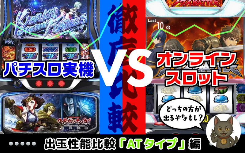 「パチスロ実機(カバネリ２) vs オンラインスロット(ペインドール)」編